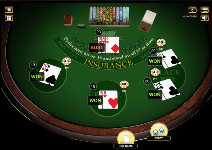 Blackjack Split Result